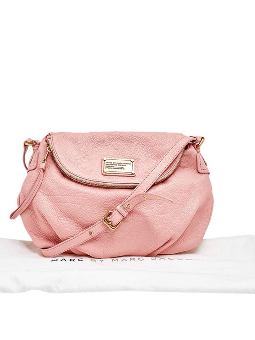 Marc by Marc Jacobs Pink Classic Q Natasha Leather Crossbody Bag